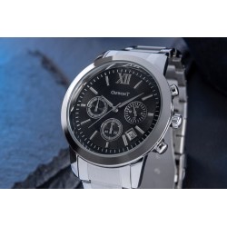 Zegarek Męski Giewont Apex Chrono GW6480-1 Chronograf Silver/Black