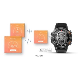 Smartwatch Veltori VT120-1 Czarny Pasek Silikonowy