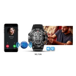 Smartwatch Veltori VT120-1 Czarny Pasek Silikonowy