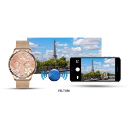 Smartwatch Damski Veltori VT300-1 Złota Bransoleta