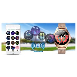 Damski SMARTWATCH G.Rossi SW014G-2 Różowe złoto