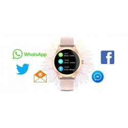 Damski SMARTWATCH G.Rossi SW014G-3 Różowe złoto, Silikonowy pasek