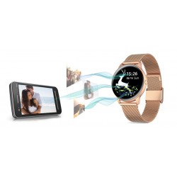 Damski SMARTWATCH G.Rossi SW015-4 Różowe złoto