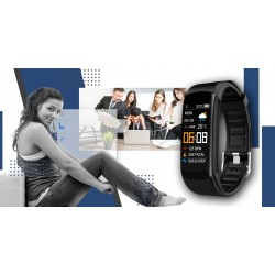 Smartband Giewont Fit&GO Duo GW200-6 - Black + Pasek Smart Navy