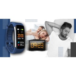 Smartband Giewont Fit&GO Duo GW200-6 - Black + Pasek Smart Navy