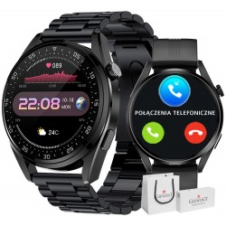 Smartwatch Giewont Vertex SmartCall GW450-1 Carbon/Carbon Silikon