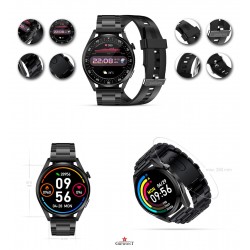 Smartwatch Giewont Vertex SmartCall GW450-1 Carbon/Carbon Silikon