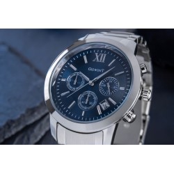 Zegarek Męski Giewont Apex Chrono GW6480-2 Chronograf Silver/Blue