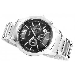 Zegarek Męski Giewont Apex Chrono GW6480-1 Chronograf Silver/Black