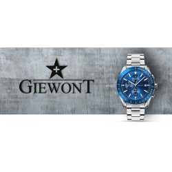 Zegarek Męski Giewont PrimeChrono GW8620-2 Chronograf Silver/Blue