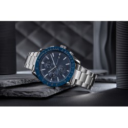 Zegarek Męski Giewont PrimeChrono GW8620-2 Chronograf Silver/Blue