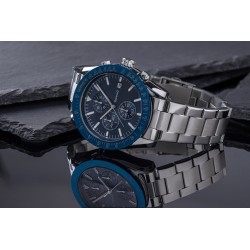 Zegarek Męski Giewont PrimeChrono GW8620-2 Chronograf Silver/Blue