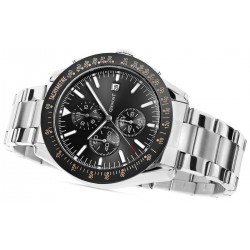 Zegarek Męski Giewont PrimeChrono GW8620-1 Chronograf Silver/Black