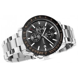 Zegarek Męski Giewont PrimeChrono GW8620-1 Chronograf Silver/Black