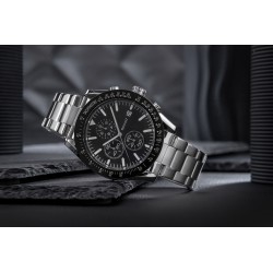 Zegarek Męski Giewont PrimeChrono GW8620-1 Chronograf Silver/Black