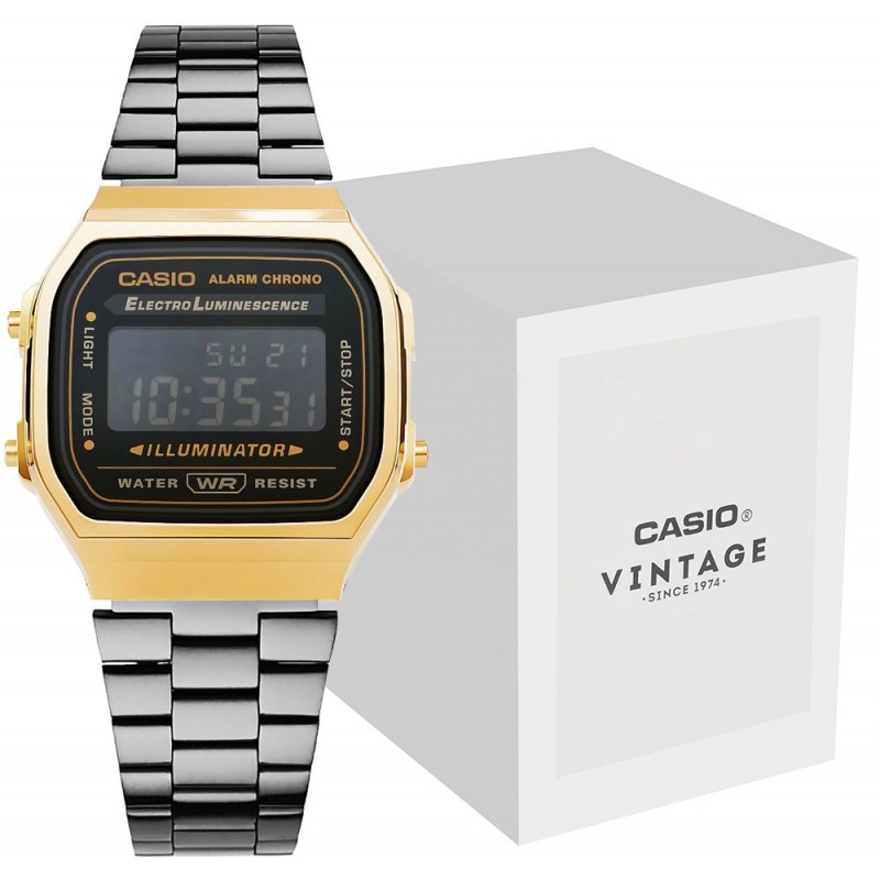 Zegarek Męski CASIO A168WEGB-1BEF + BOX