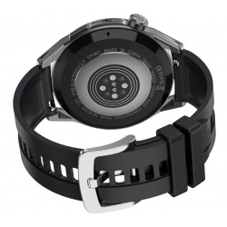 Smartwatch  Rubicon RNCE88-1 Czarny- Czarny Pasek Silikonowy + Czarny Pasek Skórzany