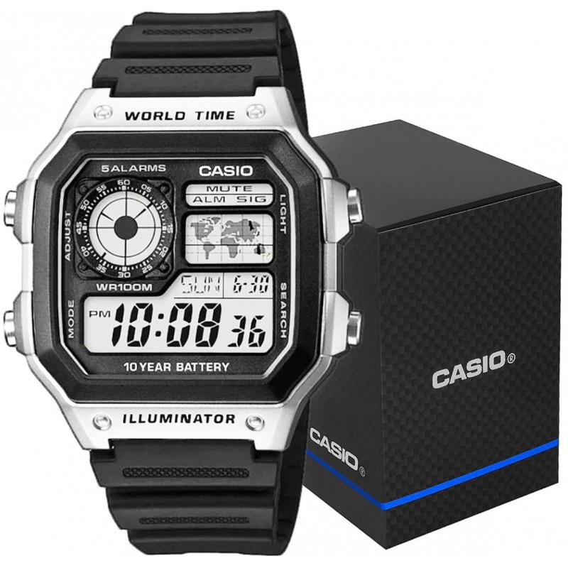 Zegarek Męski CASIO AE-1200WH-1CVEF + BOX