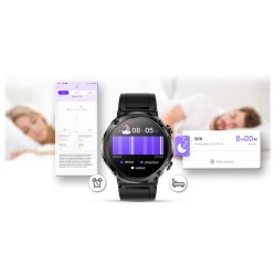 Smartwatch Gravity GT21-2 + Pomarańczowy Pasek Silikonowy