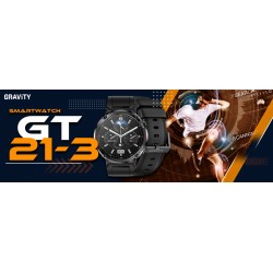 Smartwatch Gravity GT21-3 + Czarny Pasek Silikonowy