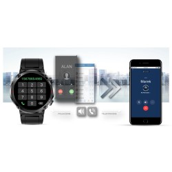 Smartwatch Gravity GT21-3 + Czarny Pasek Silikonowy