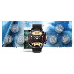 Smartwatch Gravity GT21-3 + Czarny Pasek Silikonowy