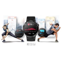 Smartwatch Gravity GT21-3 + Czarny Pasek Silikonowy