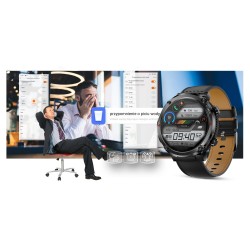 Smartwatch Gravity GT21-3 + Czarny Pasek Silikonowy