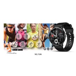 Smartwatch Veltori VT160-1 Czarny Pasek Silikonowy