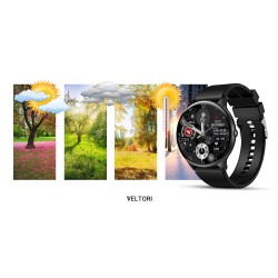 Smartwatch Veltori VT160-1 Czarny Pasek Silikonowy