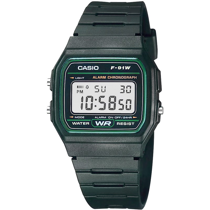 Zegarek Męski CASIO F-91W-3DG + BOX